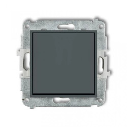 ICON Mechanizm łącznika schodowego (jeden klawisz bez piktogramu) grafitowy mat 28IWP-3.1