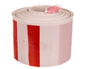 Folia ostrzegawcza biało-czerwona /Niebezpieczne miejsca/ 68127 /100m/