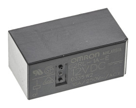 Przekaźnik mocy 12V dc SPST Omron 400mW, montaż PCB 360Ω Otwór przezierny
