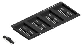 Pin header, 9 pole, pitch 2.54 mm, straight, black, SL12SMD0359ZBTR