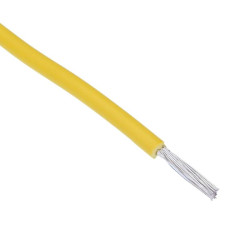 Yellow UL1015 14AWG 41/0.25mm Tinned Copper Stranded Wire (price per metre)