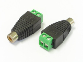 Gniazdo RCA CINCH z kostką montażową ARK