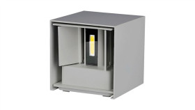 Oprawa Elewacyjna Led 11W 1360Lm 4000K Ip65 Kwadrat Szary 218532