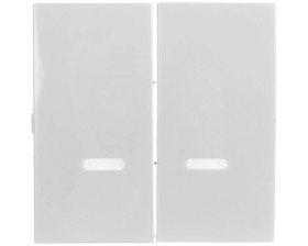 Simon 54 Klawisz podwójny do SW6/2XLM, SW7/2XM i SW6P1M z podświetleniem biały DKW9L/11