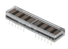 Wyświetlacz diodowy LED 8-znakowy 7 x 5 7,5 mcd 5 x 7, Zielony 4.6mm Broadcom 568 nm