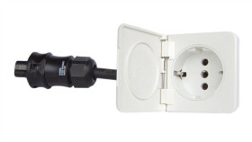 Gniazdo Ścienne 16A Flush Białe Ac16-17