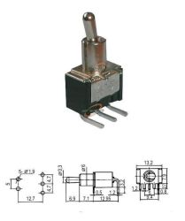 PRZEŁĄCZNIK 2-POZYCJE 3-PINY ON-ON KN1
