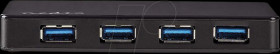 UHUBU3420BK USB 3.0 hub, 4x USB-A port, 4 ports, 4x USB