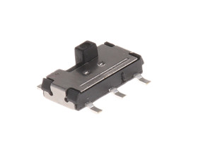 Przełącznik suwakowy, DPDT, montaż PCB, 100 mA przy 12 V DC, -10 → +60°C, C & K