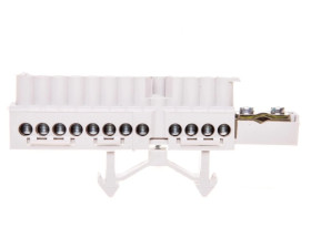 Listwa zaciskowa na szynę 1x25 + 12x16mm2 Cu biała Mi NK 14 HPL2000337