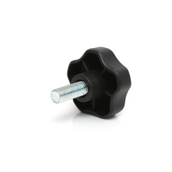 Pokrętło mocujące M10 x 25 długość gwintu: 25mm średnica gwintu: 10mm Z wieloma pokrętłami Montaż gwintowany