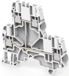 Screw terminal block, screw connection, 4.0 mm², 4 pole, 29 A, 8 kV, gray, 1SNK505211R0000