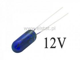 Żarówka 12V 50mA miniaturowa niebieska
