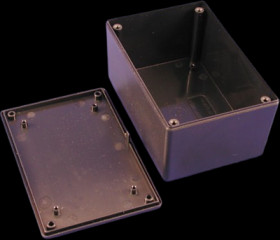 ABS enclosure, (L x W x H) 122 x 81 x 56 mm, black (RAL 9005), IP54, 1591XXTSBK