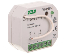 Radiowy pojedyńczy przekaźnik bistabilny - montaż P/t 85-265V AC/DC multifunkcyjny FiWave FW-R1P-P
