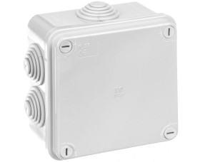 Puszka natynkowa samogasnąca 960 stopni Cz zaciskami seria 405A 105x105x55 szary EC405C4A /opak. 60/