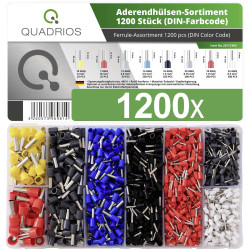 Quadrios 2011C405 Ferrule Set 1200 pcs Multi-colour Polyamide Copper