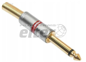 Wtyk Jack 6,3mm mono złoty 7mm Vitalco JW680