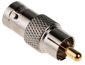 Adapter AV Męskie RCA (1) na Żeńskie BNC (1)