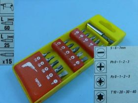 KOŃCÓWKI WKRĘTAKOWE + UCHWYT MAG. 16 SZT