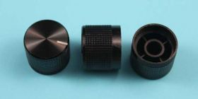 POKRĘTŁO KM-20B CZARNE ALUMINIUM 6mm