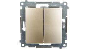 Simon 54 Łącznik Bryzgoszczelny Świecznikowy Ip44, Szybkozłącza, Złoty Mat...