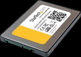 25S22M2NGFFR Converter, Chassis, 2.5" SATA &gt; 2x M.2 SATA