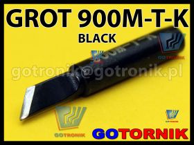 Grot 900M-T-K BLACK do stacji lutowniczych produkcji Zhaoxin/ Aoyue / PT / WEP / Yihua /