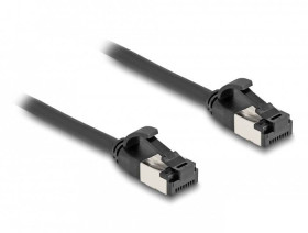 kabel LAN Delock 80183, 1 szt., RJ45, CAT 8.1, U/FTP, 1.00 m, czarny