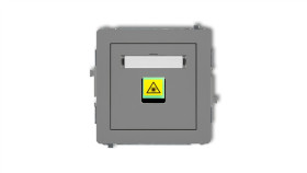 Deco Mechanizm Gniazda Światłowodowego/Optycznego Pojedynczego Szary Mat...