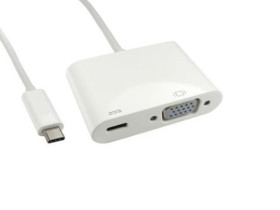 Adapter, do wyświetlaczy: 1, USB C, USB 3.1, VGA