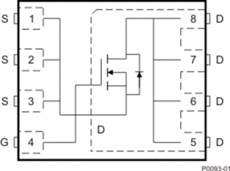 40-V, N channel NexFET™ power MOSFET, single SON 5 mm x 6 mm, 3.2 mOhm | DQJ | 8 | -55 to 150