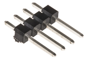 Złącze szpilkowe 4-pinowe raster: 2.54mm -rzędowe RS PRO Przewlekany 1.0A 650.0 V.