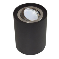 Oprawa sufitowa Siroco Black/srebrna ruchoma okrąg