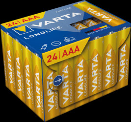 04103301134 Longlife, alkaline battery, AAA (Micro), pack of 24
