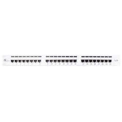 PATCH PANEL FTP CAT.5E 24 PORTY SZARY PGF-5EFTP24-B6-G GETFORT