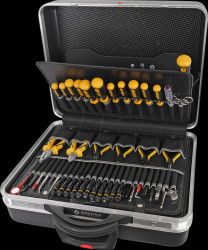 7000 COMPACT-MOBIL tool case, 61 pieces, with castors