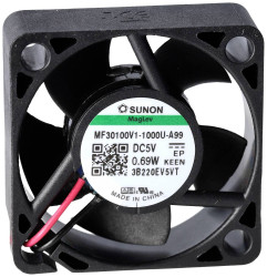 Sunon MF30100V1-1000U-A99 Wentylator osiowy 5 V/DC 9.34 m³/h (D x S x W) 10 x 30 x 30 mm