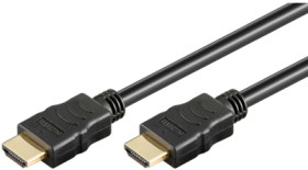 Connection cable, 1.5 m, black, HDMI plug type A, straight to HDMI plug type A, straight, ICOC-HDMI-4-015NE