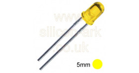 LED - 5MM YELLOW - transparent round