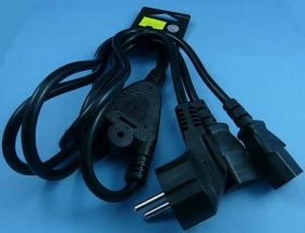 KABEL 2xC13 Y-POWER PODWÓJNY 1,8mb