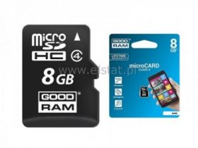 Karta Micro 8GB; class 4; GOODRAM
