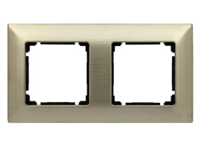 VENA2 METAL Ramka 2x nowe srebro 5180282 KOS
