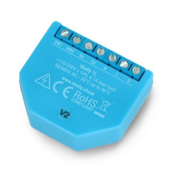 Shelly 1L - przekaźnik 230VAC bez linii N WiFi 4A - aplikacja Android / iOS