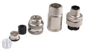 Złącze wielostykowe przemysłowe 4-pinowe M12 Montaż na kablu Gniazdo binder