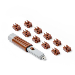 Smartkeeper Blokada portu RJ45 LAN NL03PKBN Zestaw 10-elementowy brązowy zaw. 1 klucz NL03PKBN