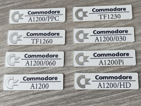 Amiga 1200 badges 0,5mm thick