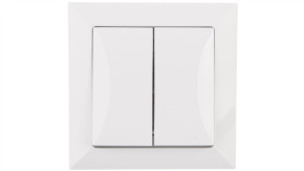 Opal Łącznik Podwójny Z Podświetleniem Biały Wp-3 Op/S