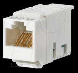 130A10-I-B1 UTP modul 8(8) Cat.6 pearl white RAL1013