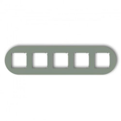 MINI Ramka uniwersalna pięciokrotna okrągła z tworzywa szałwiowy 61MRTO-5